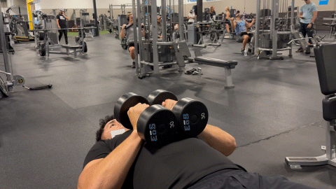 dumbbell close grip press