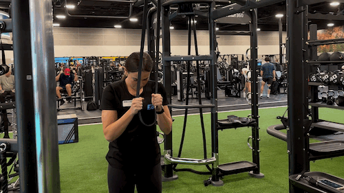 banded tricep extensions